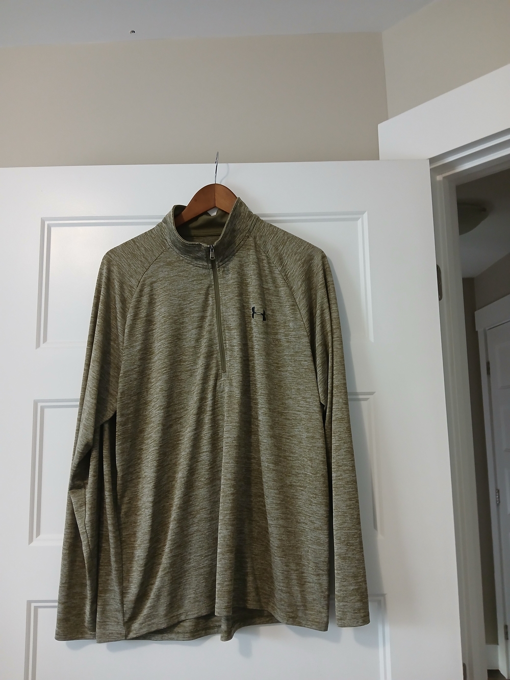Under Armour Olive Green Quarter-Zip Pullover